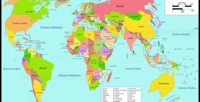 Mapa Mundi Sin Nombre: División Política Desglosada