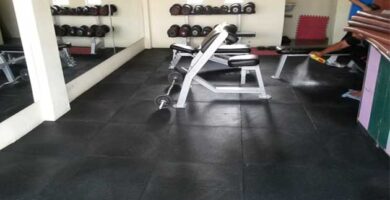 Kw pisos de hule para gym que absorben impactos eficientemente